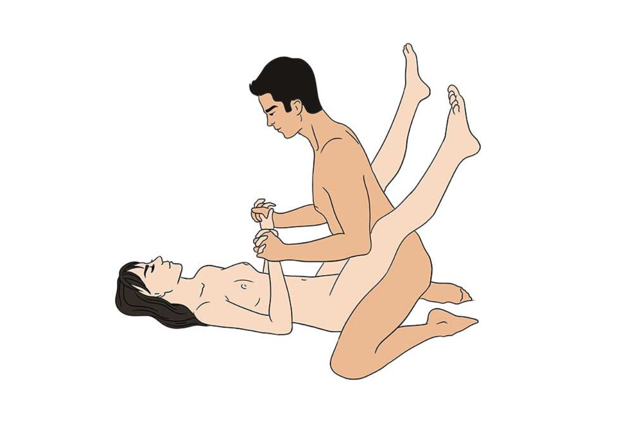 missionnaire jambes tendues en l’air